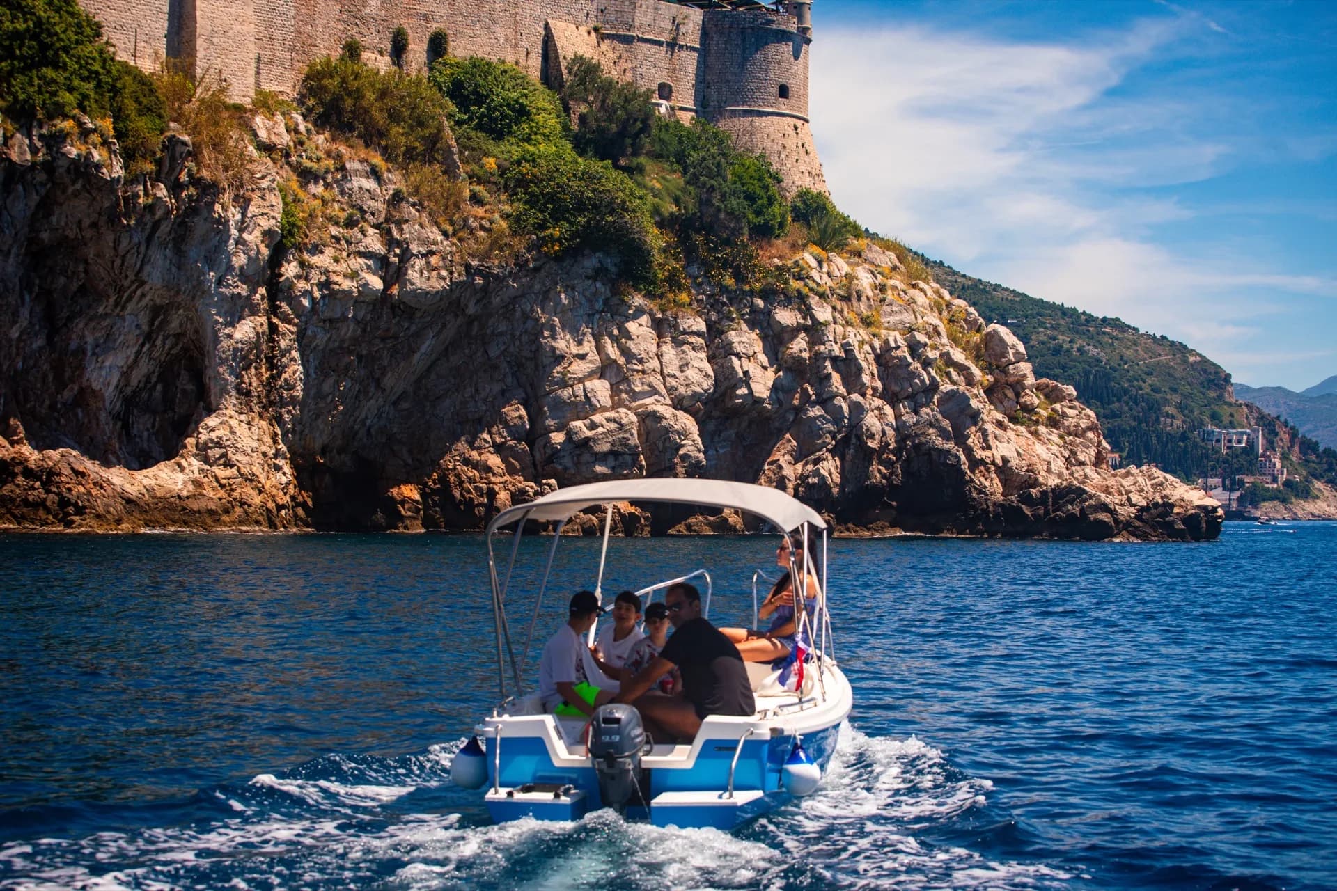 Snorkeling Tour Dubrovnik Guests snorkeling in clear Adriatic waters near Dubrovnik