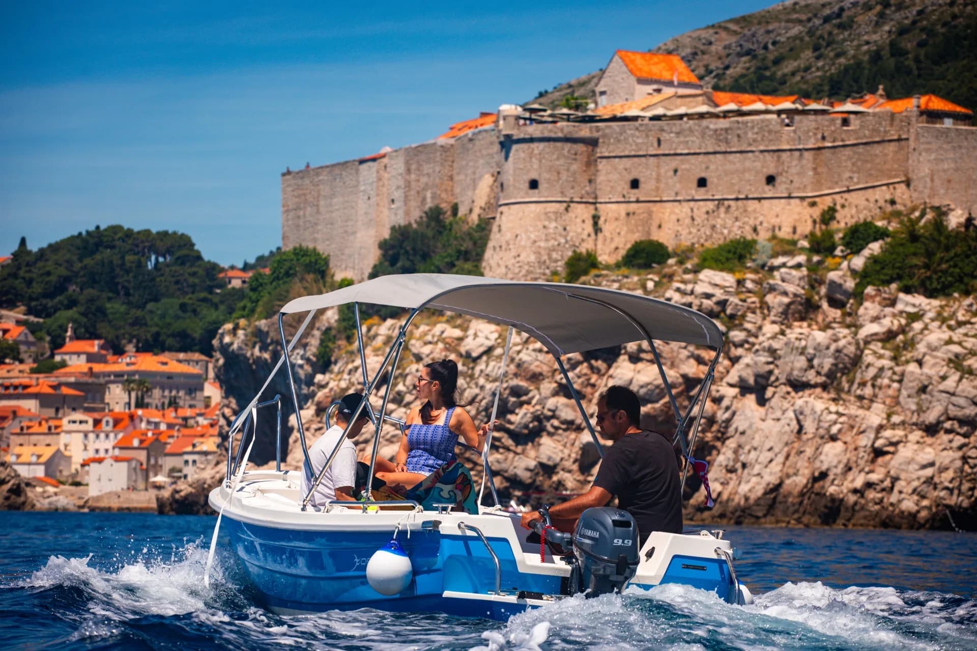 Boat tour around Lokrum Island near Dubrovnik