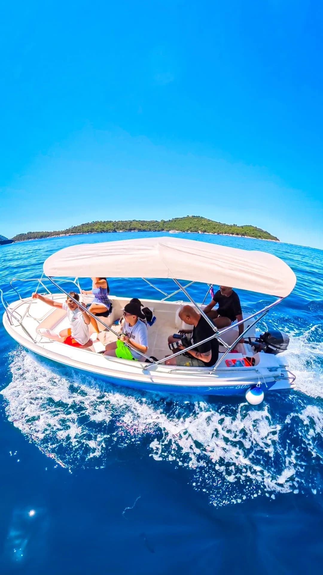 Guests swimming near caves and beaches around Dubrovnik